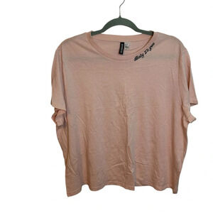 Divided Baby Pink Baby It’s You Embroidered Tee